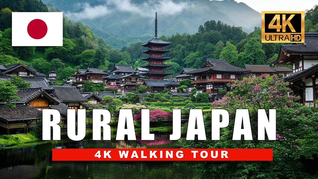4K Walk Through Rural Japan | Kyoto, Shirakawa-Go & Hidden Mountain Villages 🇯🇵